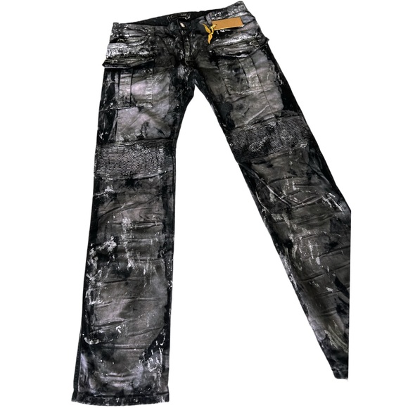 Robin's Jean Black and Gray Cargo Pants - Picture 5 of 11